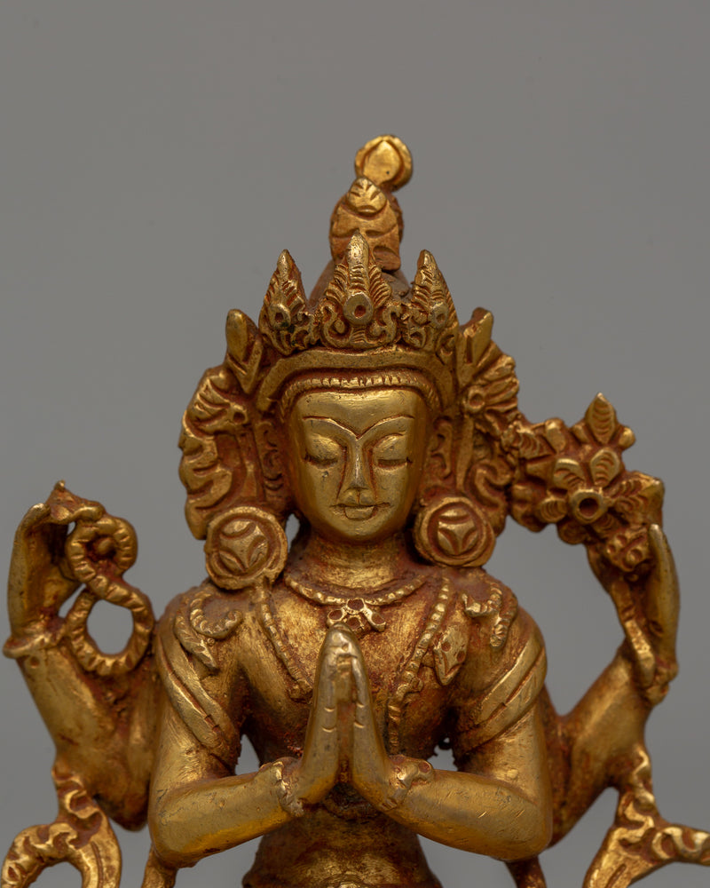 Four-Armed Chenrezig Statue | The Deity of Infinite Compassion