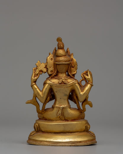 Four-Armed Chenrezig Statue | The Deity of Infinite Compassion