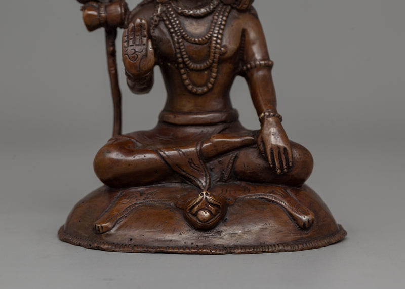 Oxidized Copper Shiva Statue | The Lord of Transformation