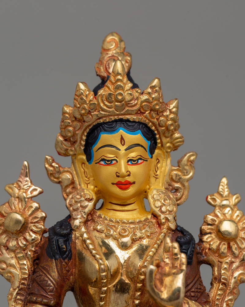 Handmade Shyama Tara Statue | The Green Tara of Compassion