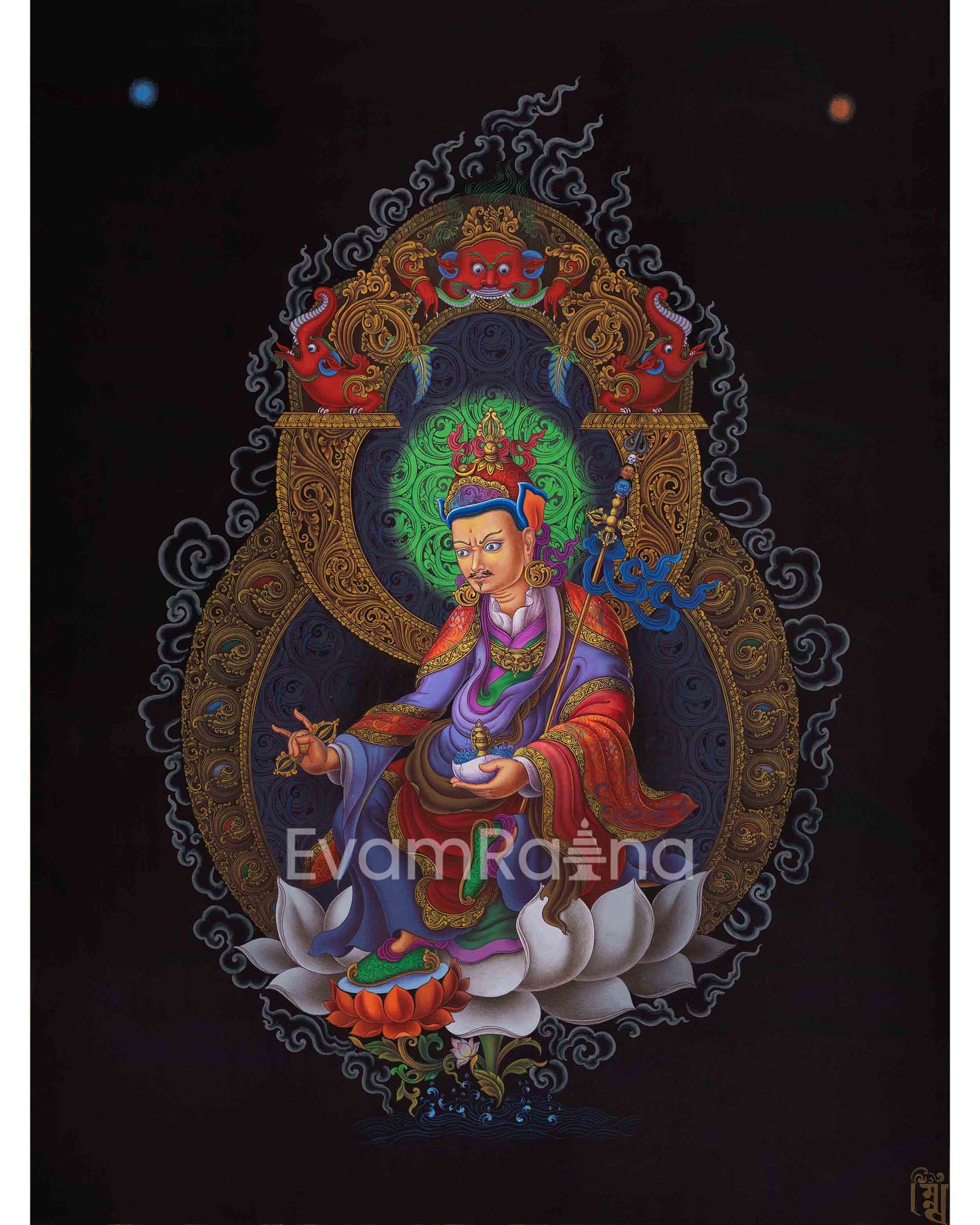 Guru Rinpoche The Lotus Bron Master Of Tibetan Buddhism 