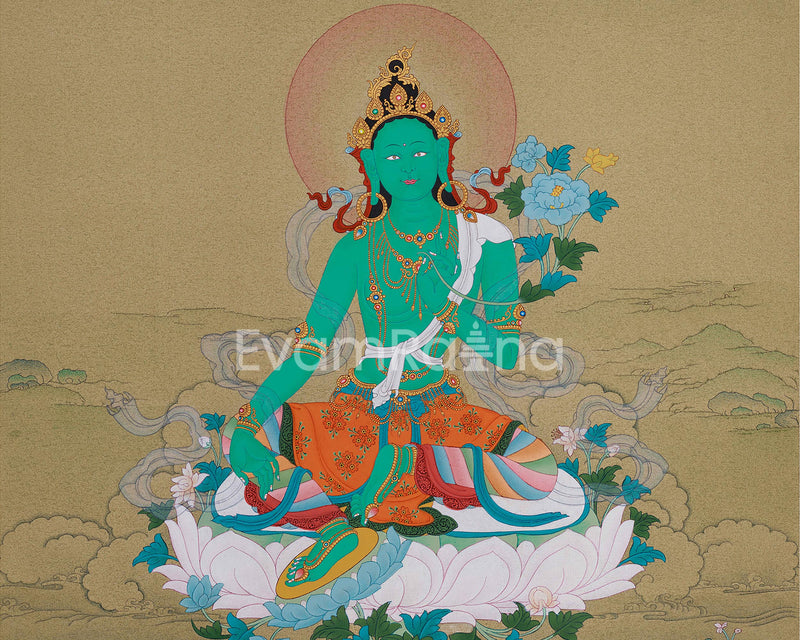 Arya Tara Thangka - Swift Liberator Goddess