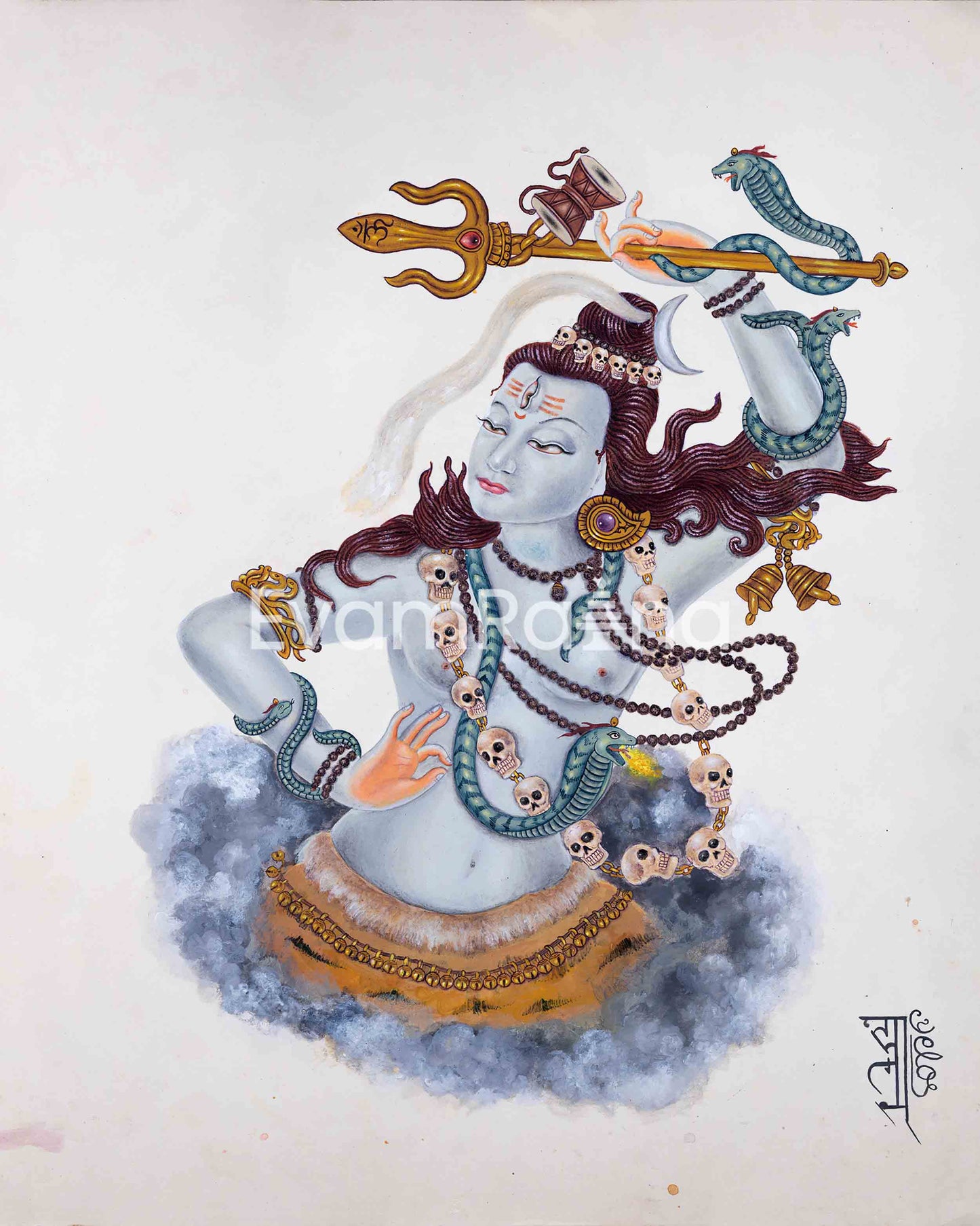 High-Quality Giclee Print To Practice Shiva Stotram