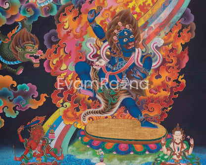 Bodhisattva Vajrapani Thangka Print | Digital Printing | Wall Decors