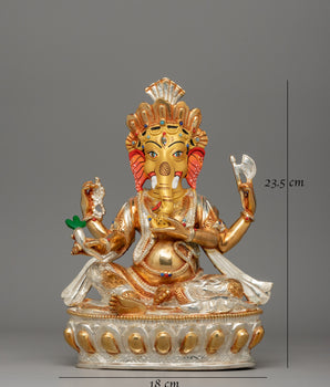 Ganesh Hindu Deity Statue | Religious Figure for Shrine