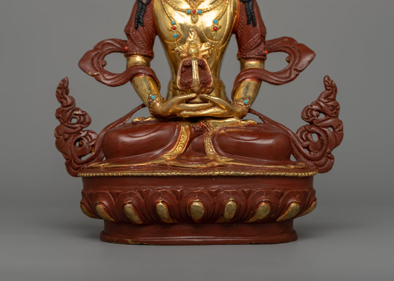 Handcrafted Long Life Deity Amitayus Statue | Symbol of Prosperity