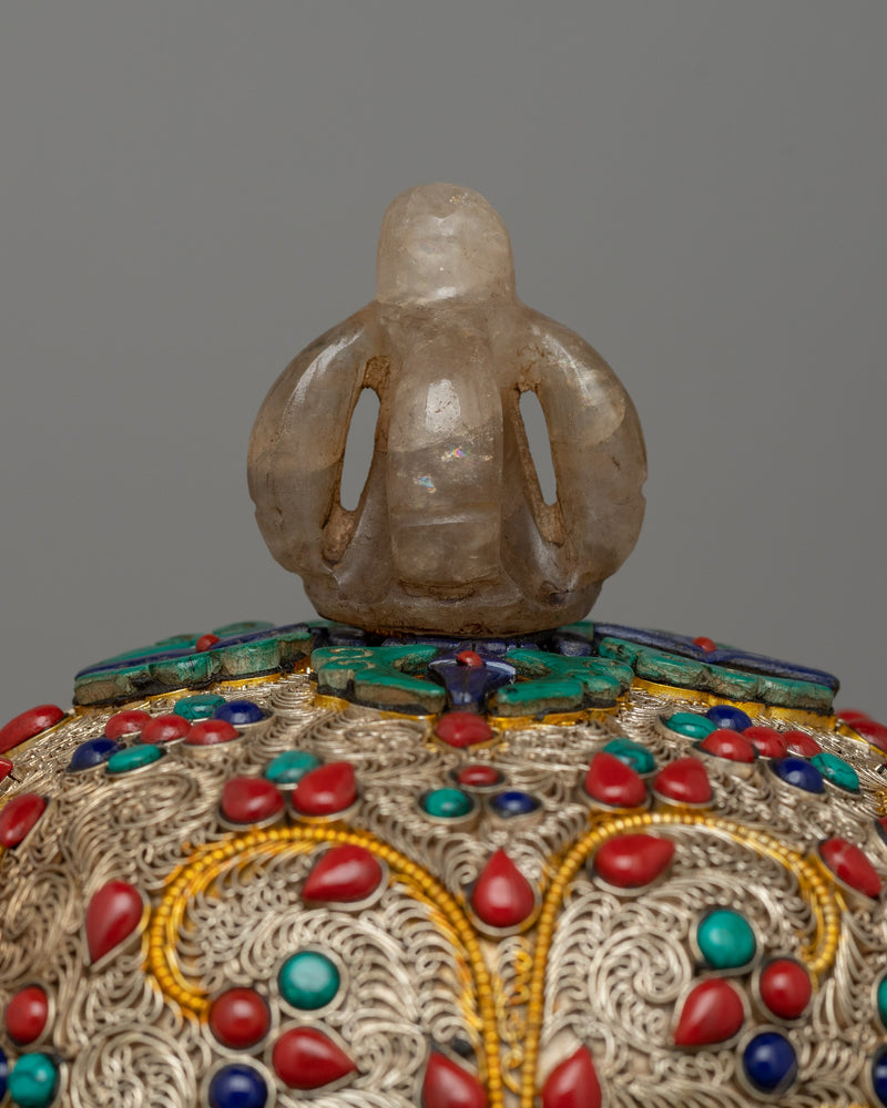 Kapala Set for Rituals | Sacred Tibetan Offering Vessel