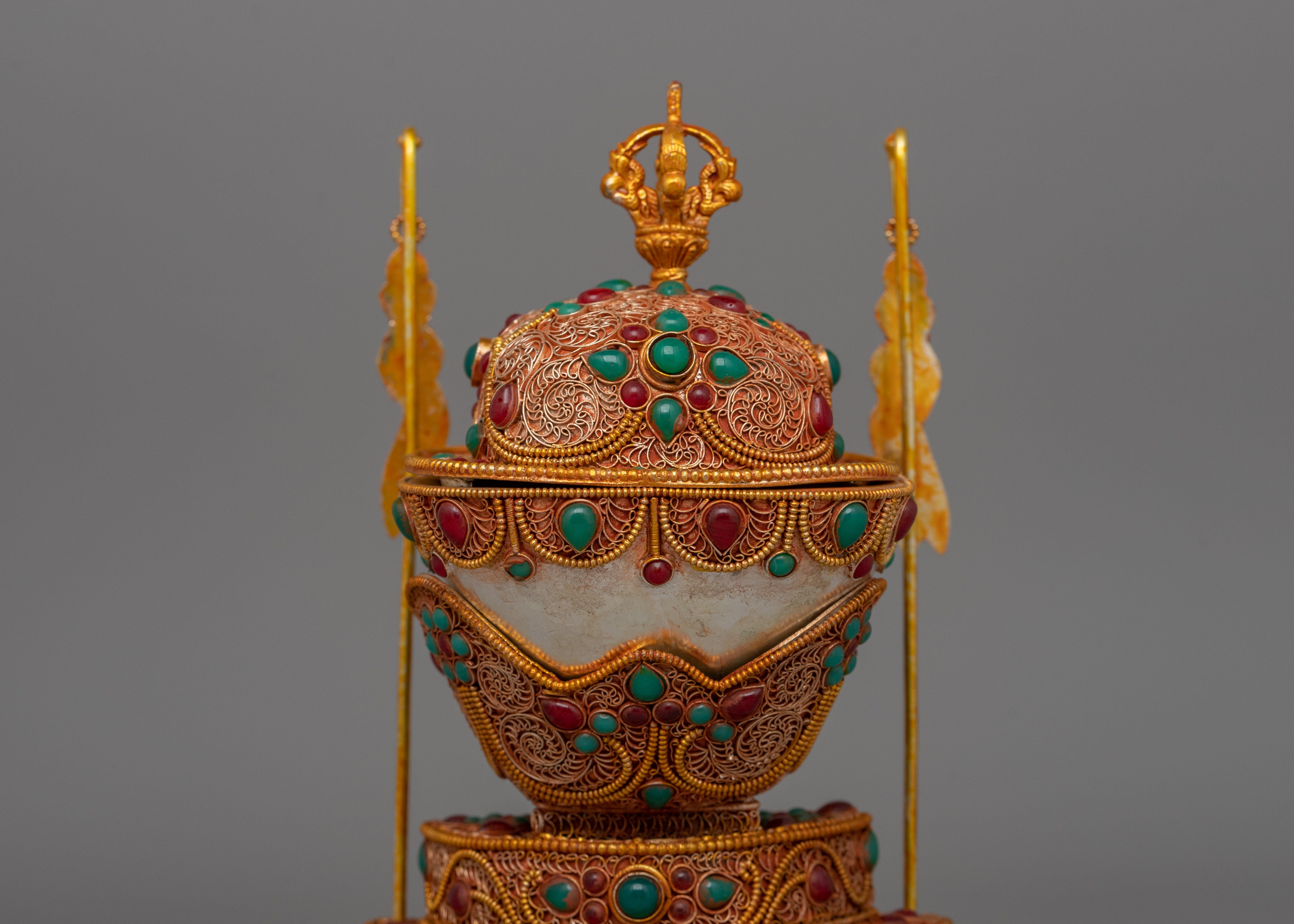 Kapala Dharma Decor | A Sacred Tibetan Ritual Offering Bowl