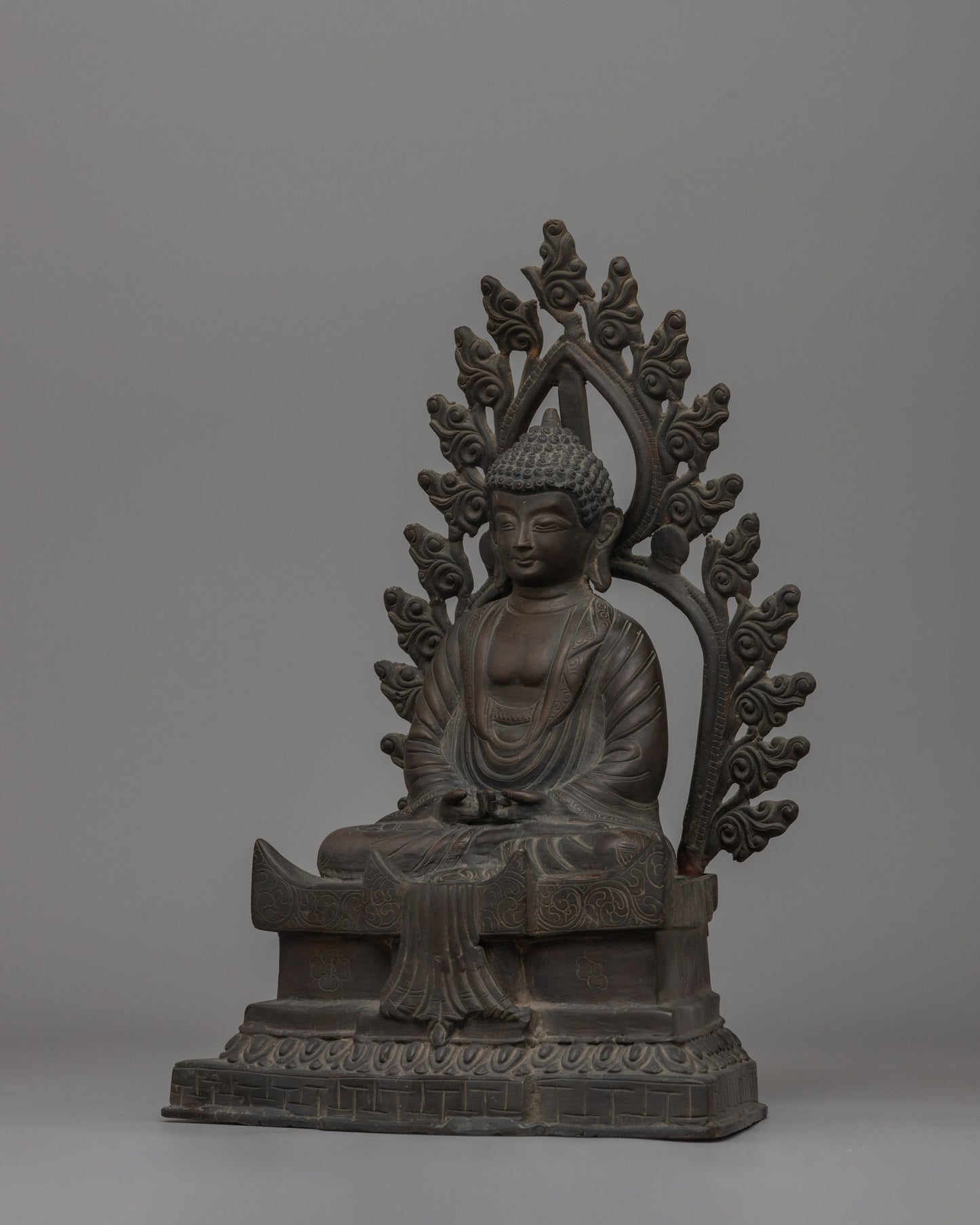 Oxidized Copper Amitabha Buddha Statue | Symbol of Enlightenment