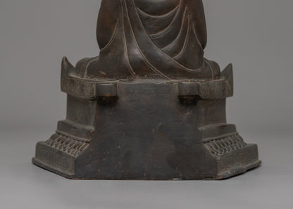 Oxidized Copper Amitabha Buddha Statue | Symbol of Enlightenment