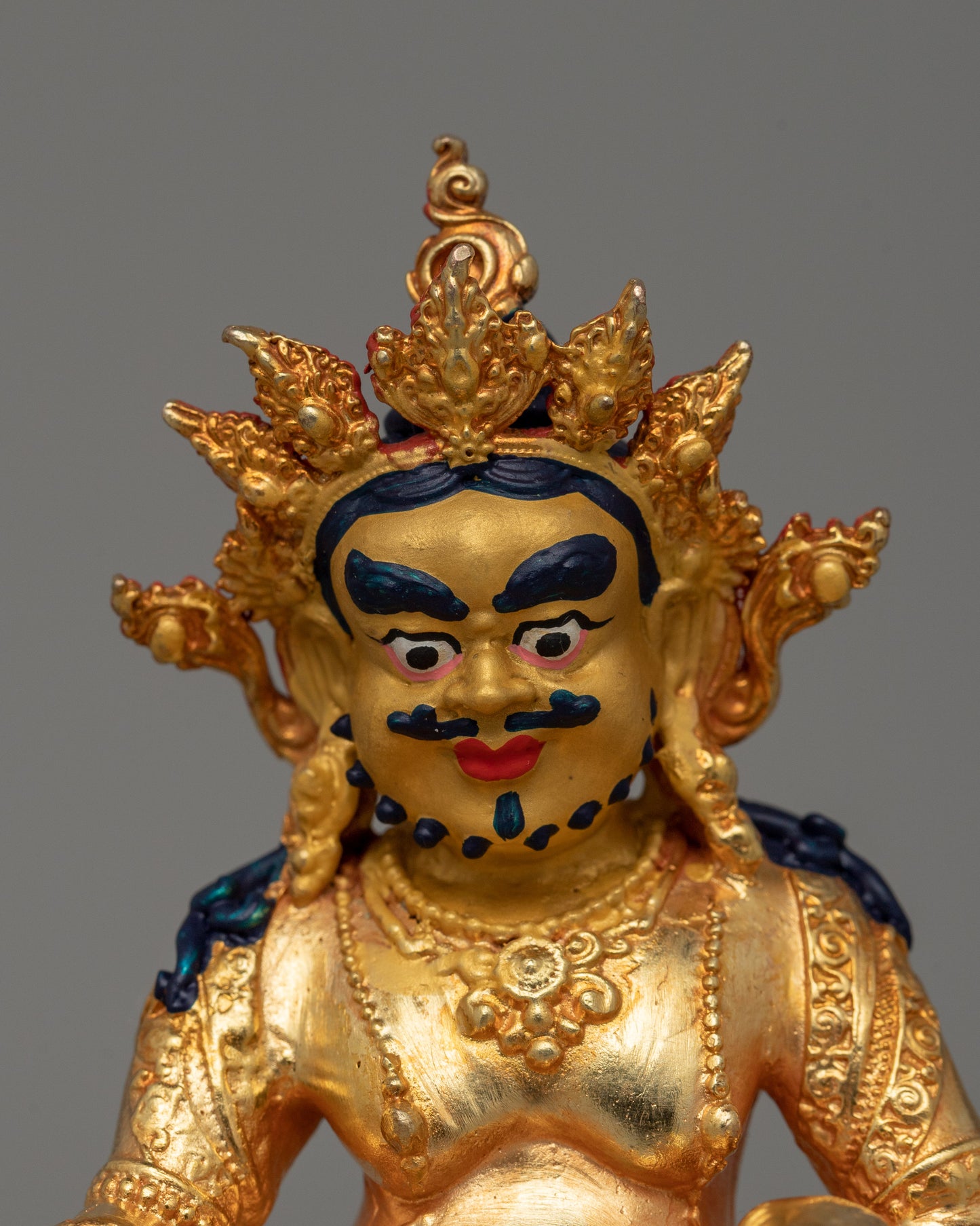 Dzambala Wealth Deity Statue | Handmade Buddhist Sculpture for Prosperity