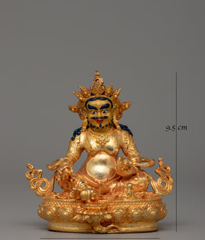 Dzambala Wealth Deity Statue | Handmade Buddhist Sculpture for Prosperity