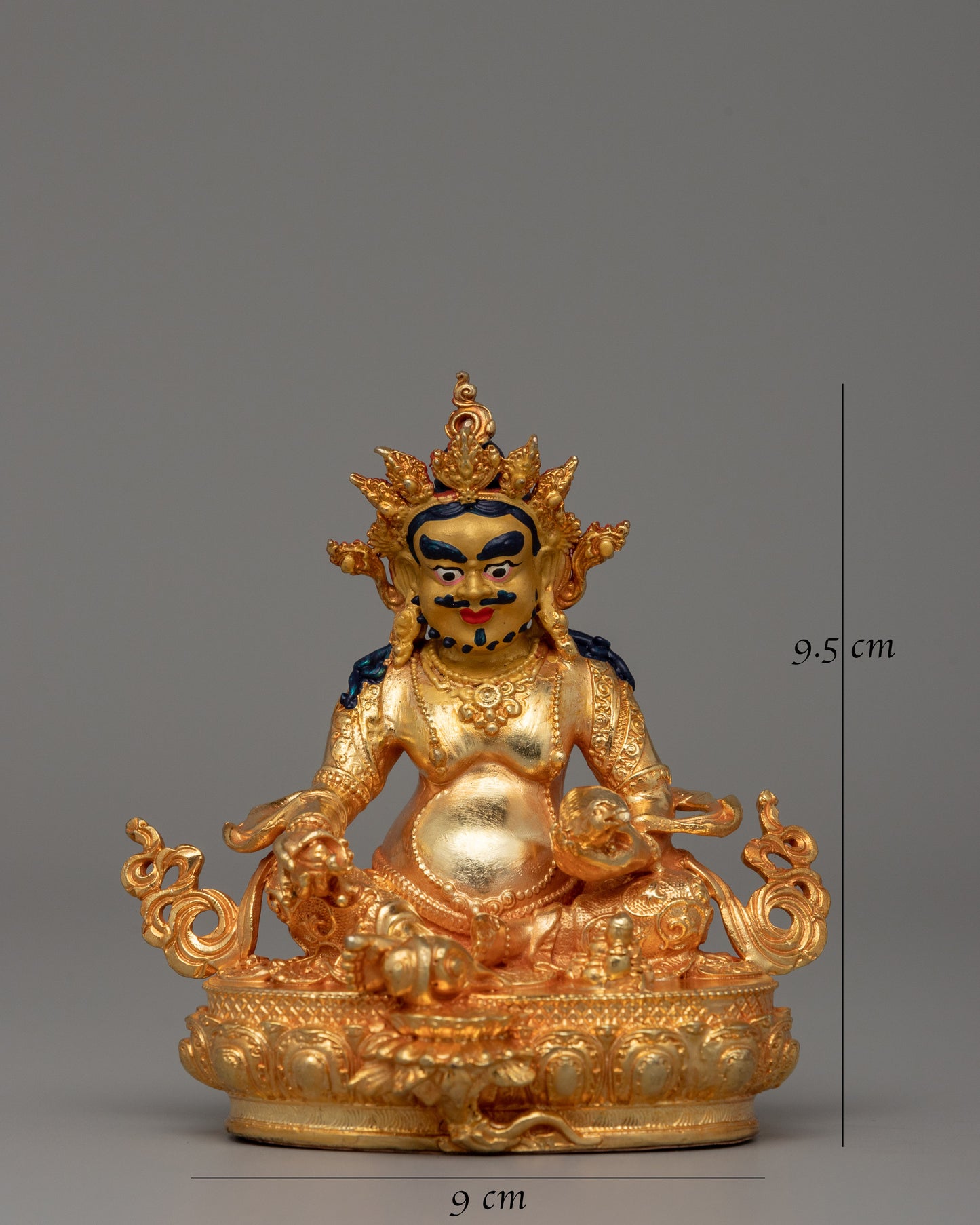 Dzambala Wealth Deity Statue | Handmade Buddhist Sculpture for Prosperity