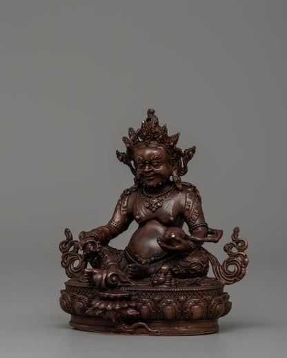 Dzambala Buddhist Wealth Deity Statue | Symbol of Prosperity Figurine