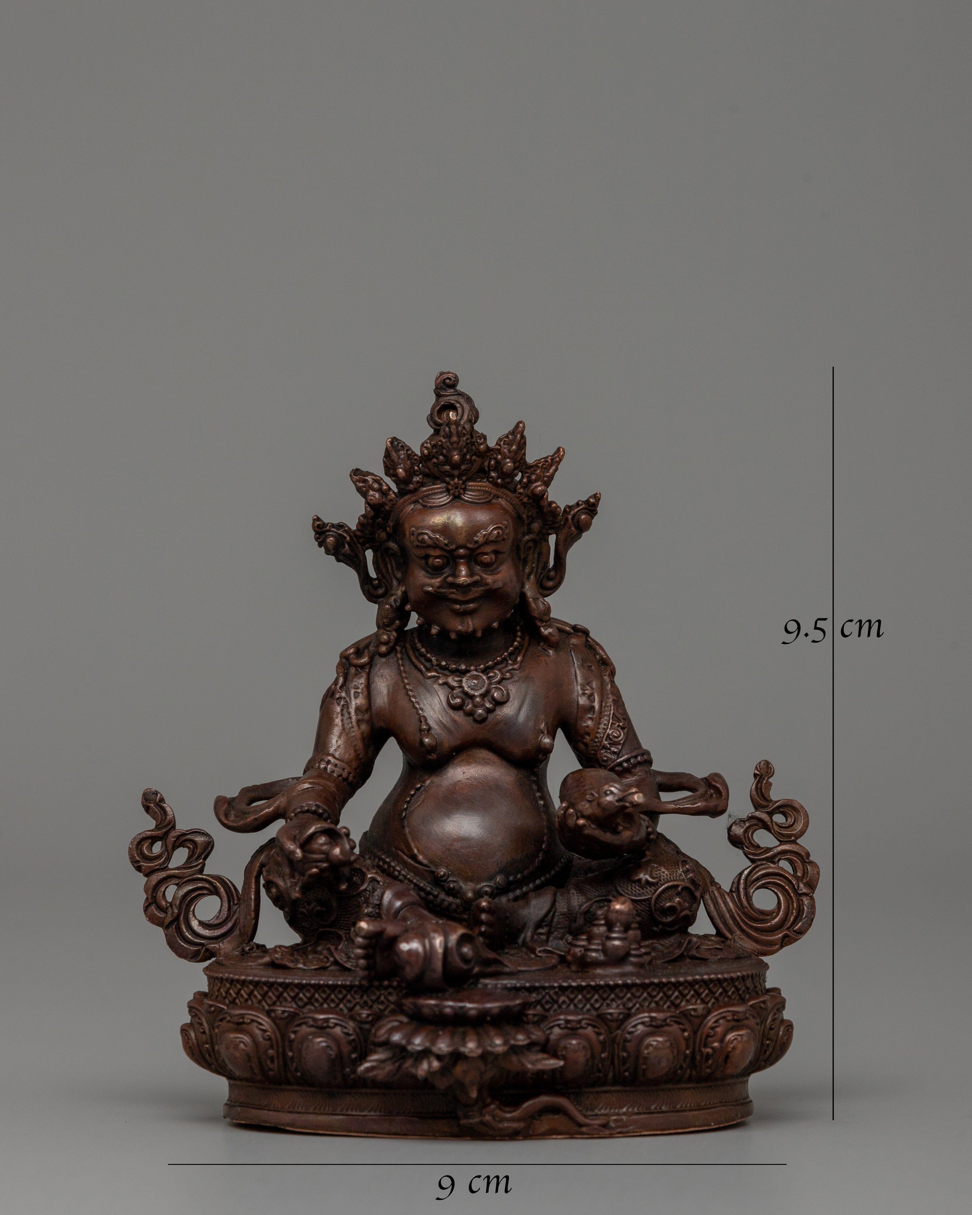 Dzambala Buddhist Wealth Deity Statue | Symbol of Prosperity Figurine
