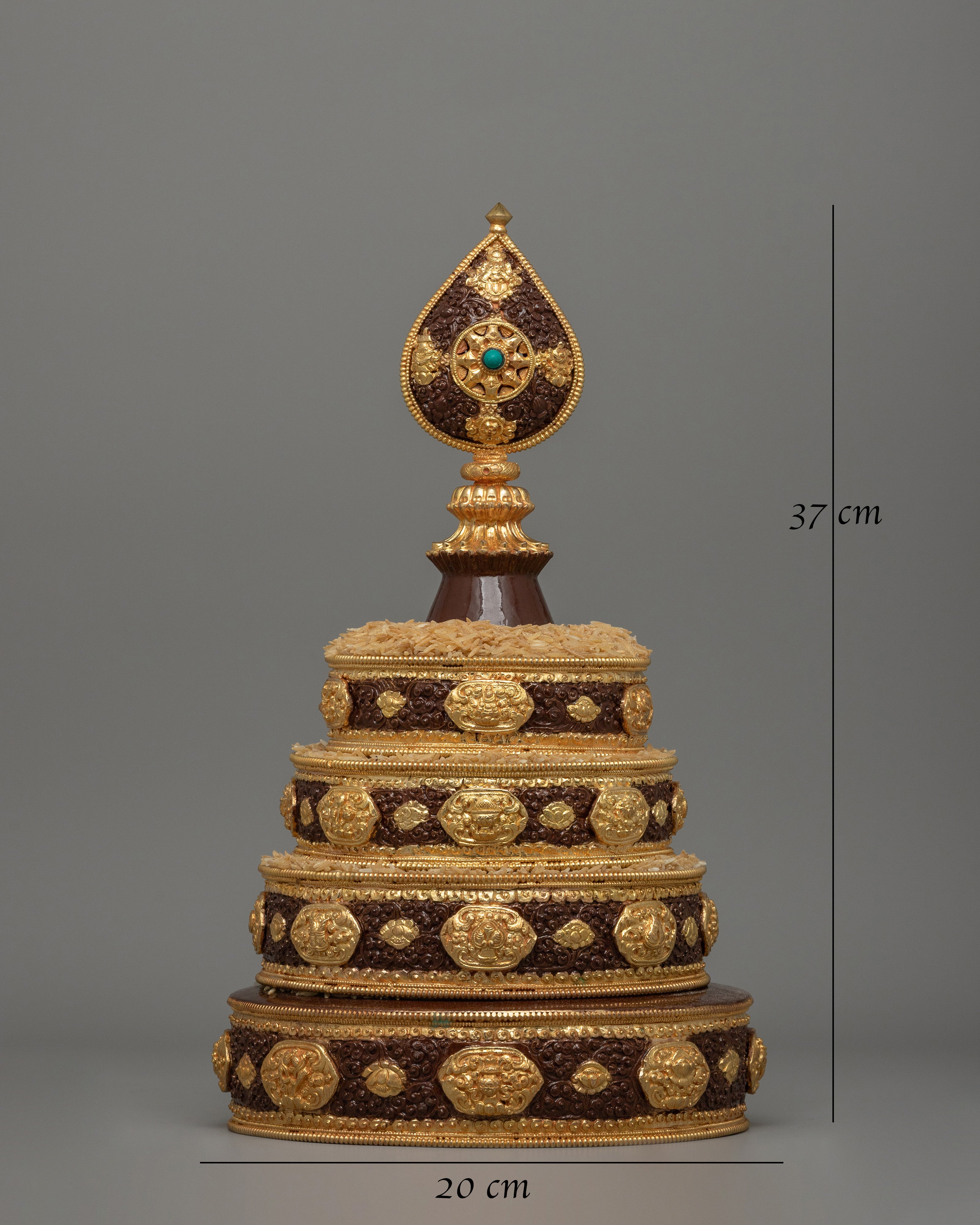 Tibetan Offering Ritual Mandala | Buddhist Spiritual Altar Decor