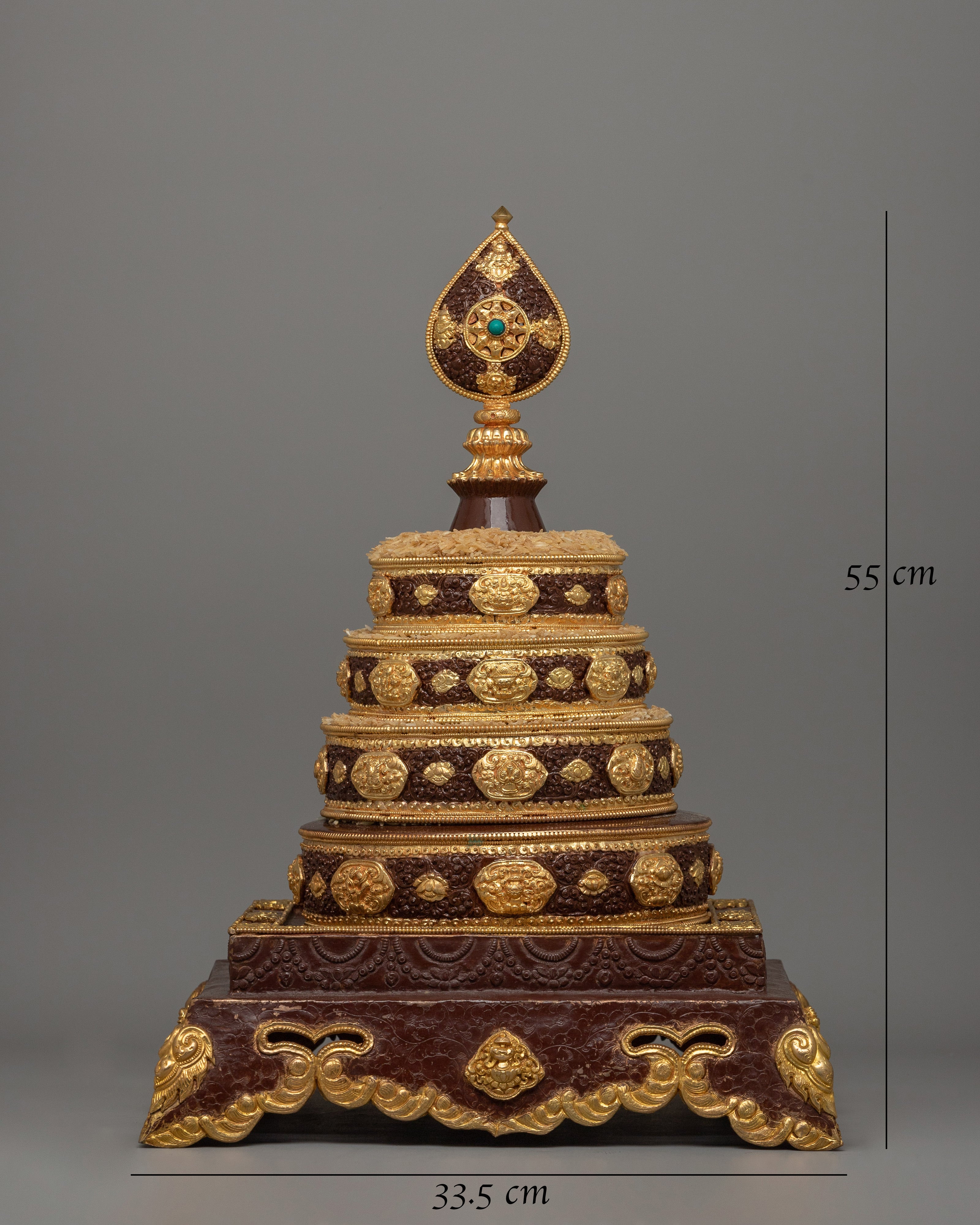 Tibetan Ritual Offering Mandala Set | Vajrayana Buddhism Artwork