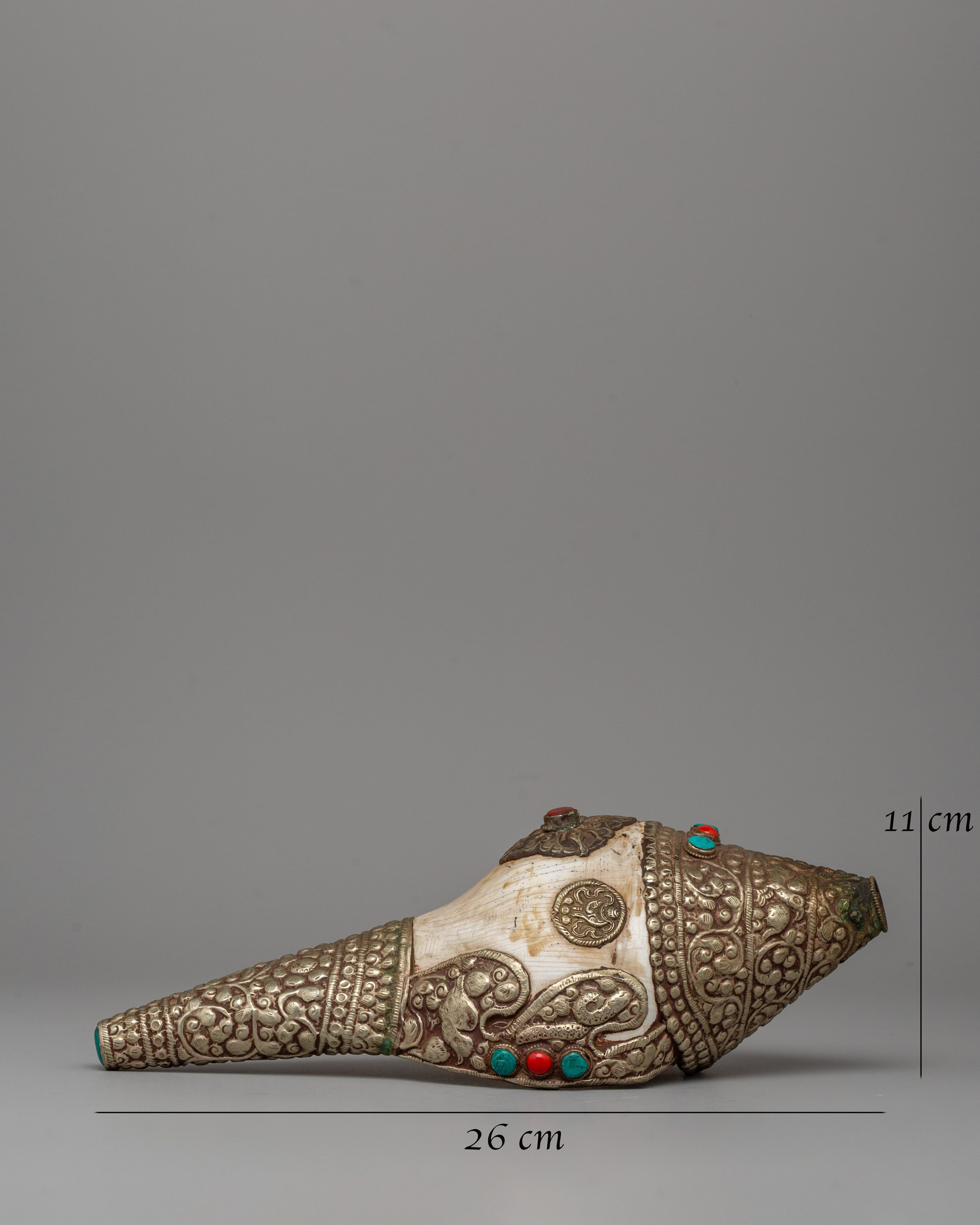 Silver-Plated Conch | A Sacred Symbol of Purity