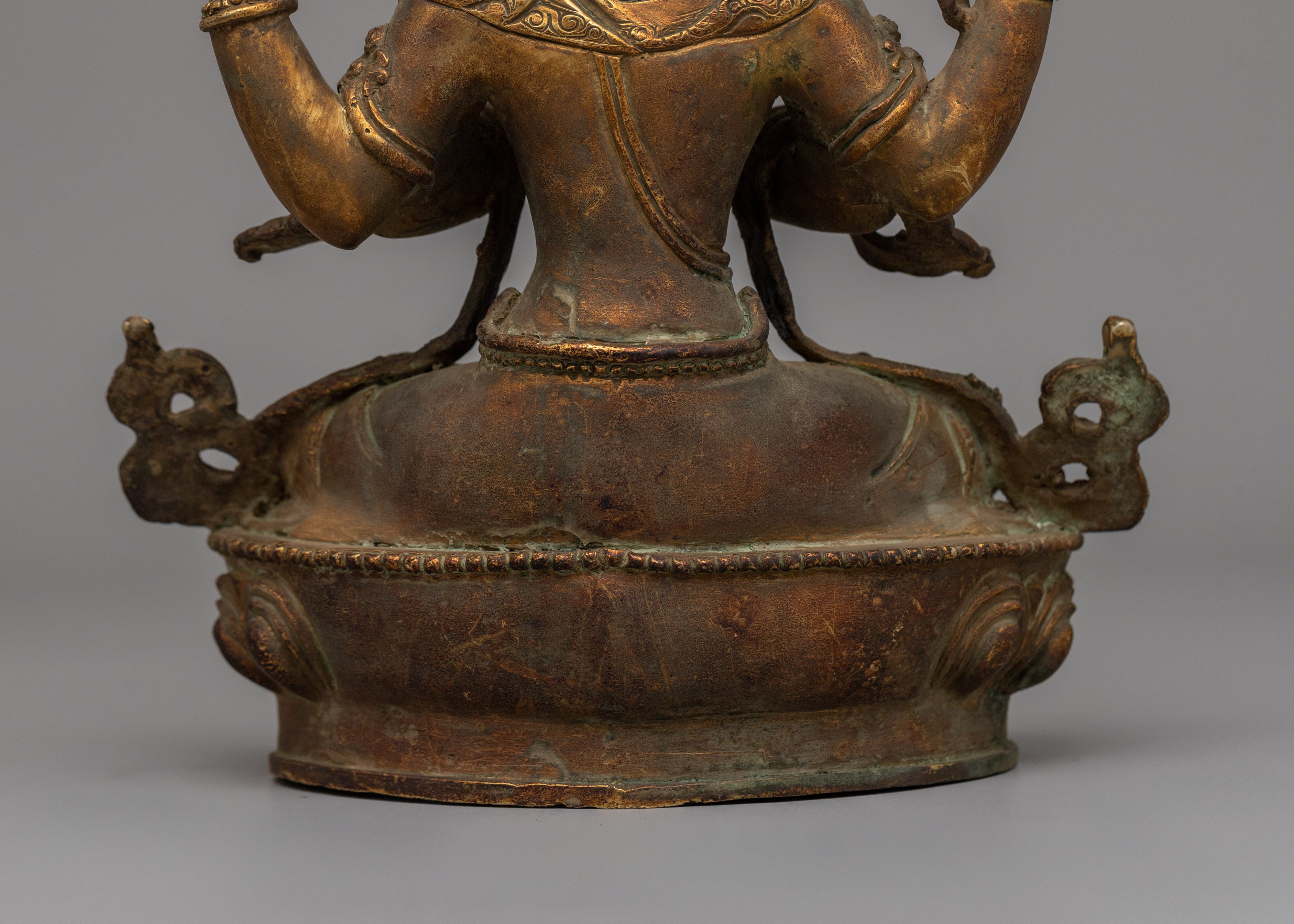 Four Armed Chenrezig Buddhist Deity Statue | Traditional Himalayan Art And Craft of Nepal