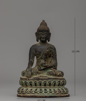 Shakyamuni Buddha Enlightened Master Copper Statue
