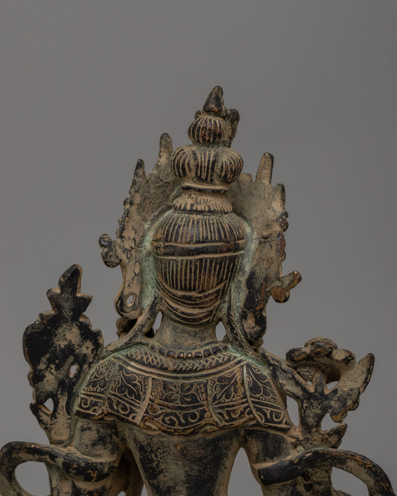 Handmade Green Tara Statue | Symbol of Compassion &amp; Protection