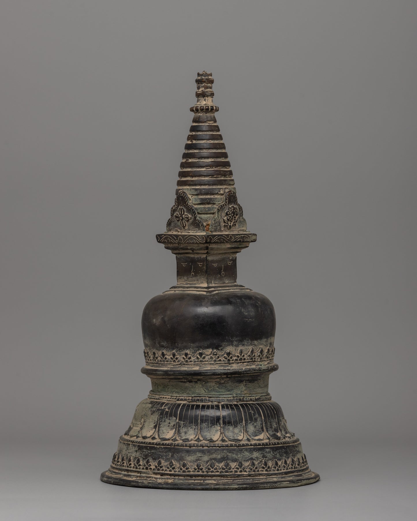 Handcarved Brass Stupa | A Timeless Symbol of Enlightenment