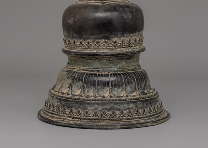 Handcarved Brass Stupa | A Timeless Symbol of Enlightenment