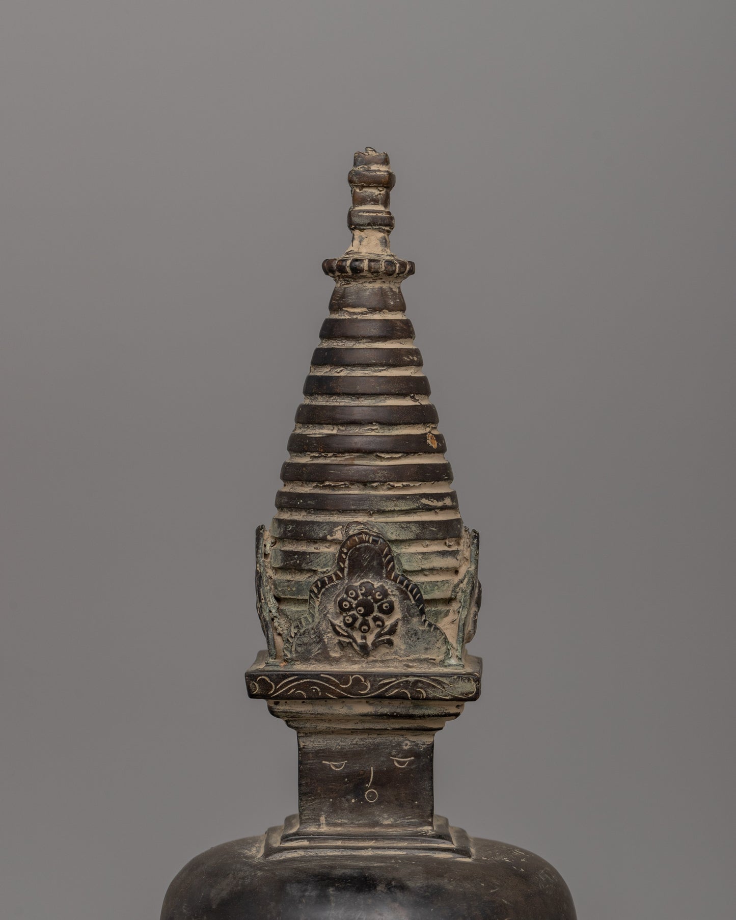 Handcarved Brass Stupa | A Timeless Symbol of Enlightenment