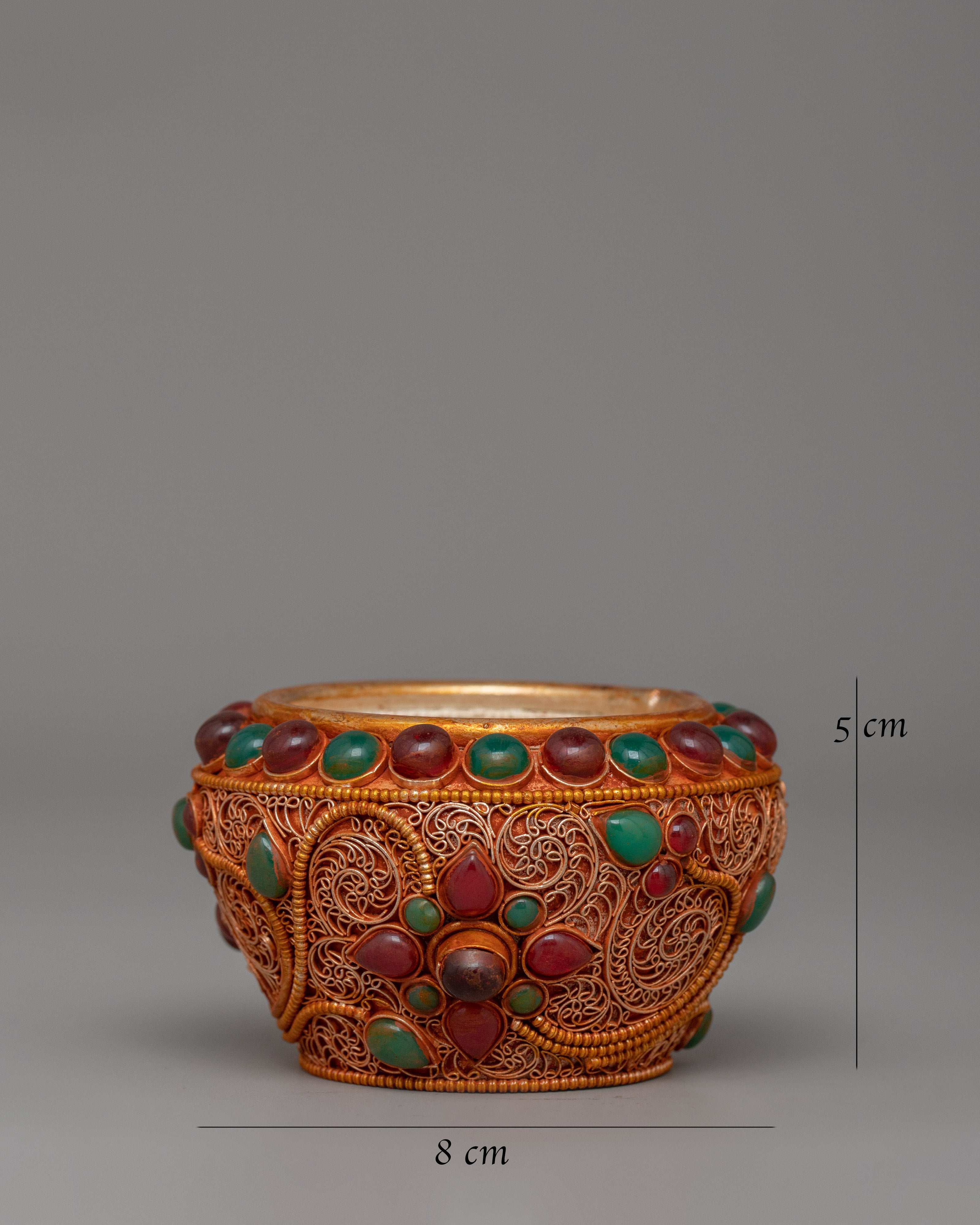 Beautiful Gold Plated Golpa for Decorative Purposes | Sacred Nepali Craftsmanship