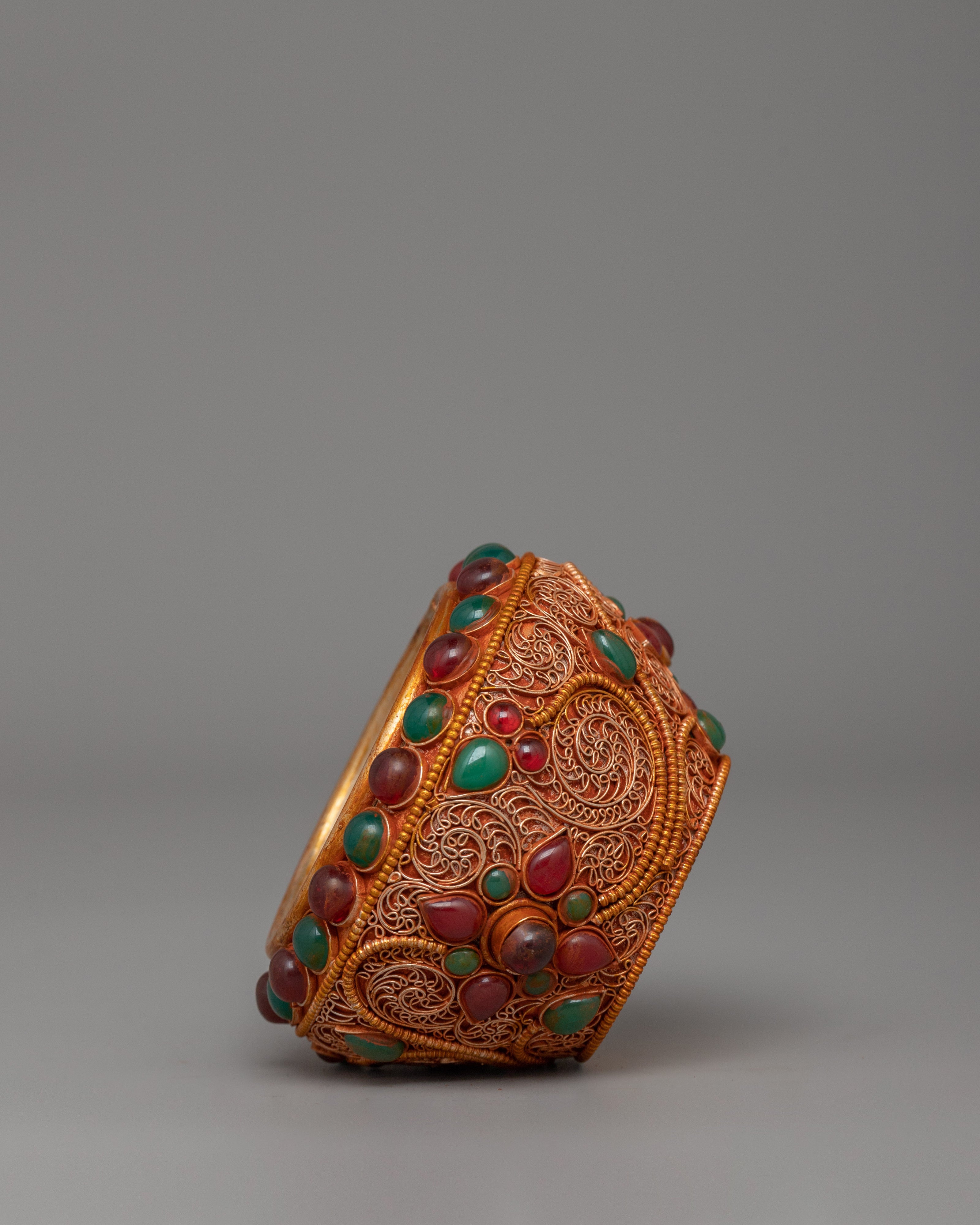 Beautiful Gold Plated Golpa for Decorative Purposes | Sacred Nepali Craftsmanship