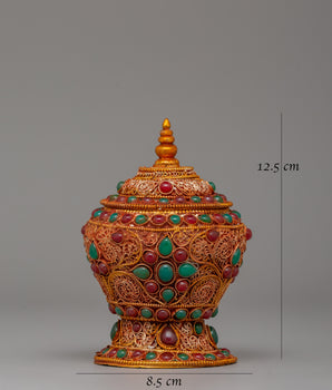 Handcrafted Rice Pot | Ritual Offerings | Handmade Spiritual Decor