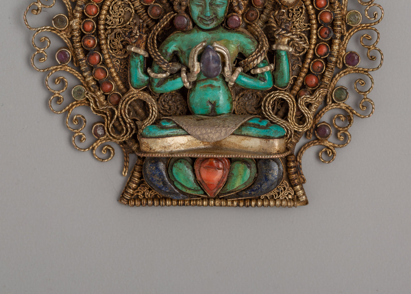 Four Armed Avalokiteshvara Locket | Symbol of Compassion and Protection