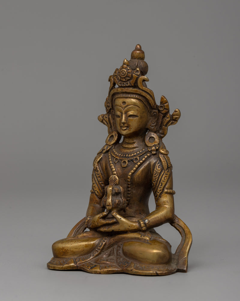 Handcrafted Deity of Long life Amitayus Statue | A Symbol of Enlightenment