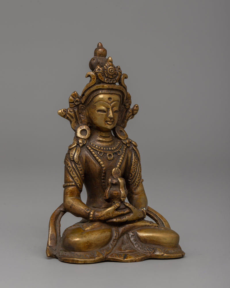 Handcrafted Deity of Long life Amitayus Statue | A Symbol of Enlightenment