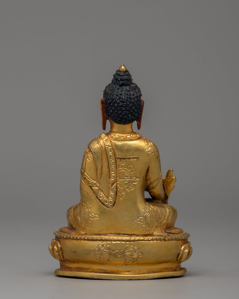 Medicine Buddha for Healing | Handcrafted Copper Body with Gold Plating