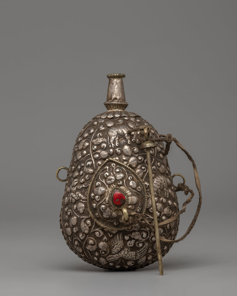 Tibetan Religious Snuff Bottle | A Sacred Ritual Vessel