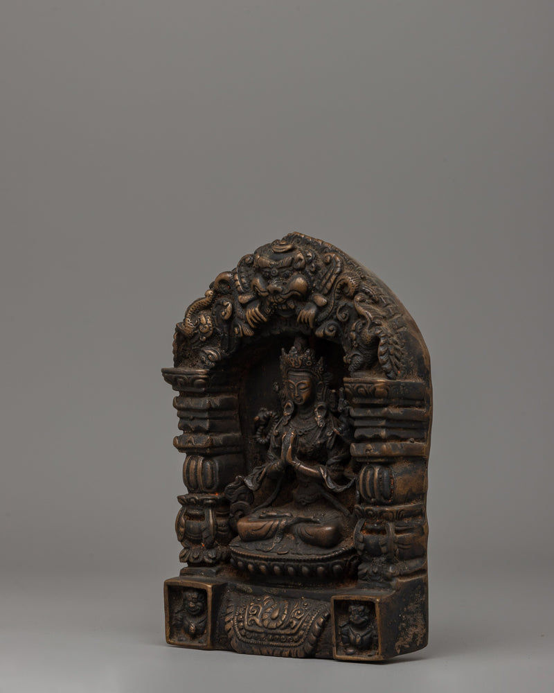 Chenrezig in Throne Statue | Tibetan Bodhisattva Sculpture