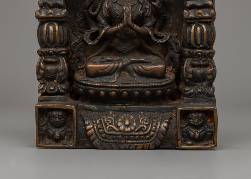 Chenrezig in Throne Statue | Tibetan Bodhisattva Sculpture