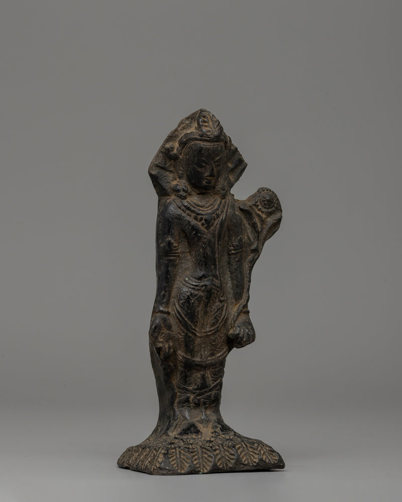 Lokeshwor Statue | Handcrafted 14.5cm Terracotta Tibetan Deity