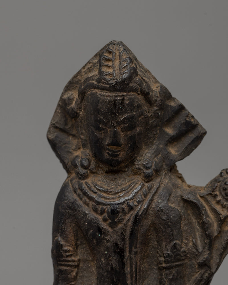 Lokeshwor Statue | Handcrafted 14.5cm Terracotta Tibetan Deity