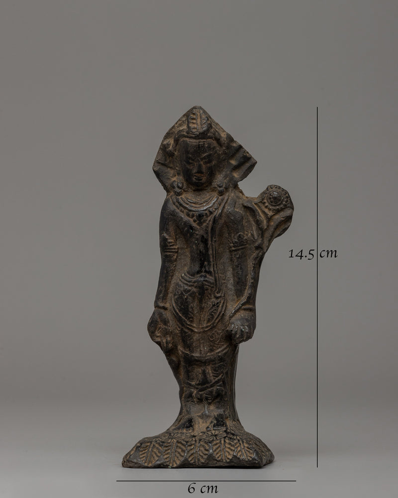 Lokeshwor Statue | Handcrafted 14.5cm Terracotta Tibetan Deity