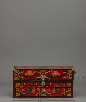 Handcrafted Red Box Altar | Decorative Spiritual Storage