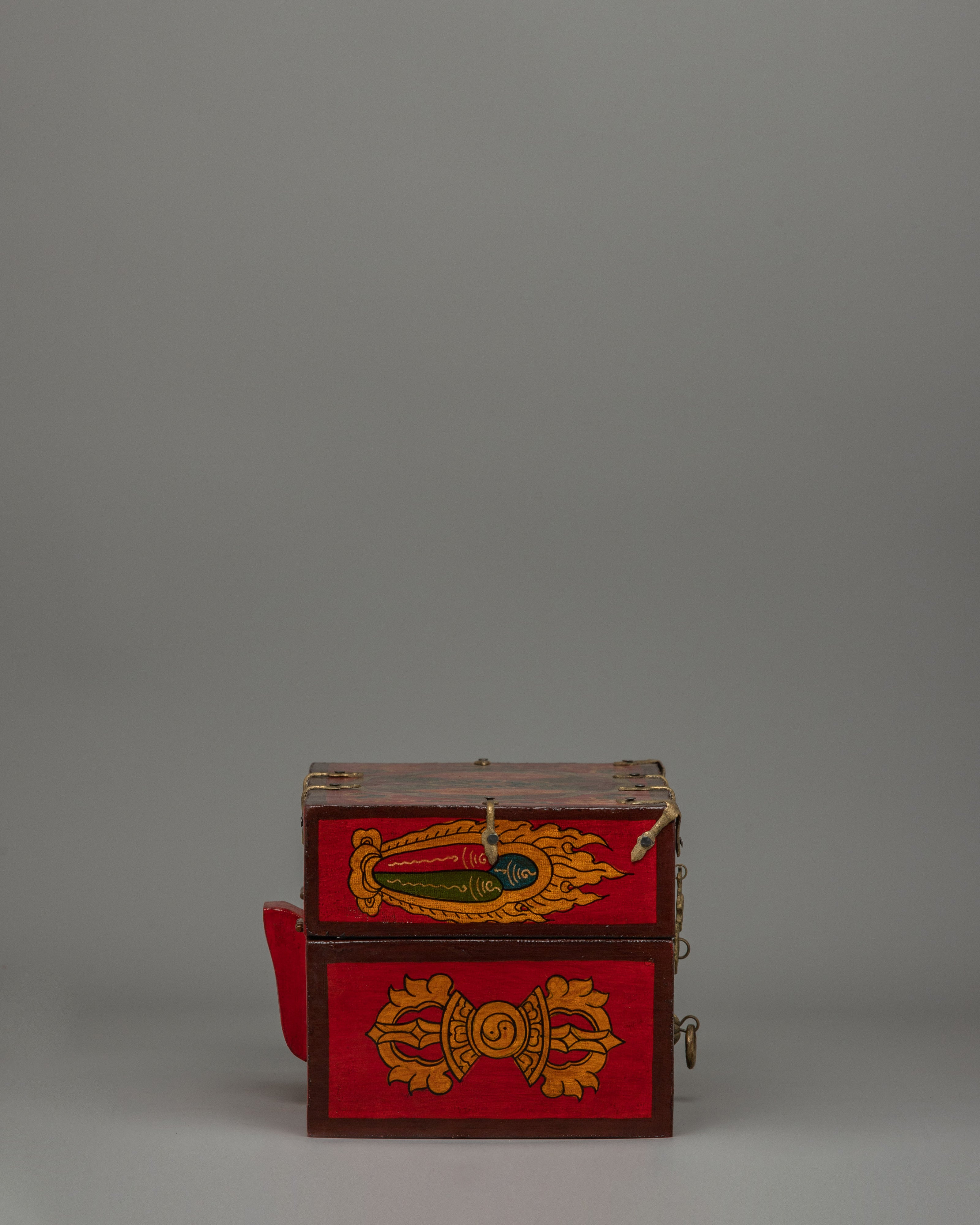 Handcrafted Red Box Altar | Decorative Spiritual Storage