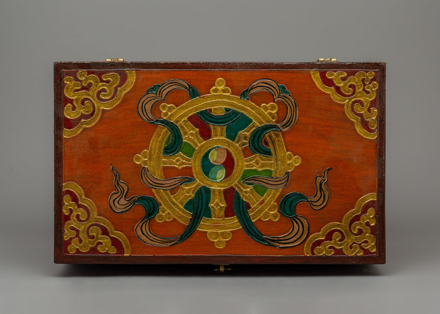 Wooden Tibetan Box | A Sacred Storage Piece