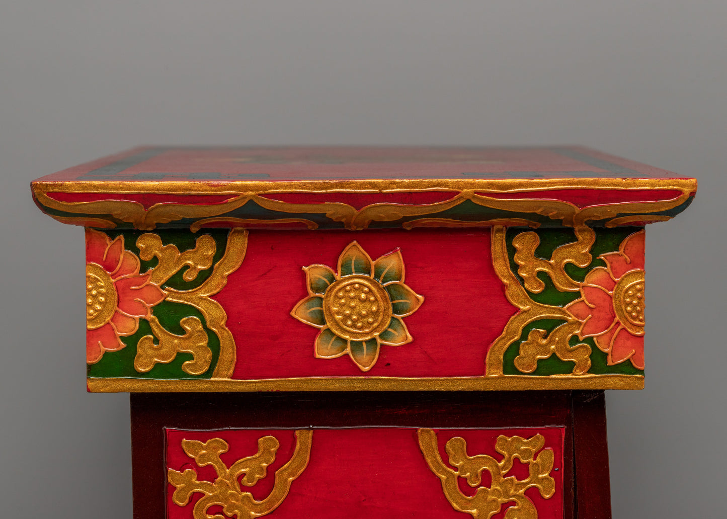 Wooden Folding Table for Shrine | Tibetan Decor