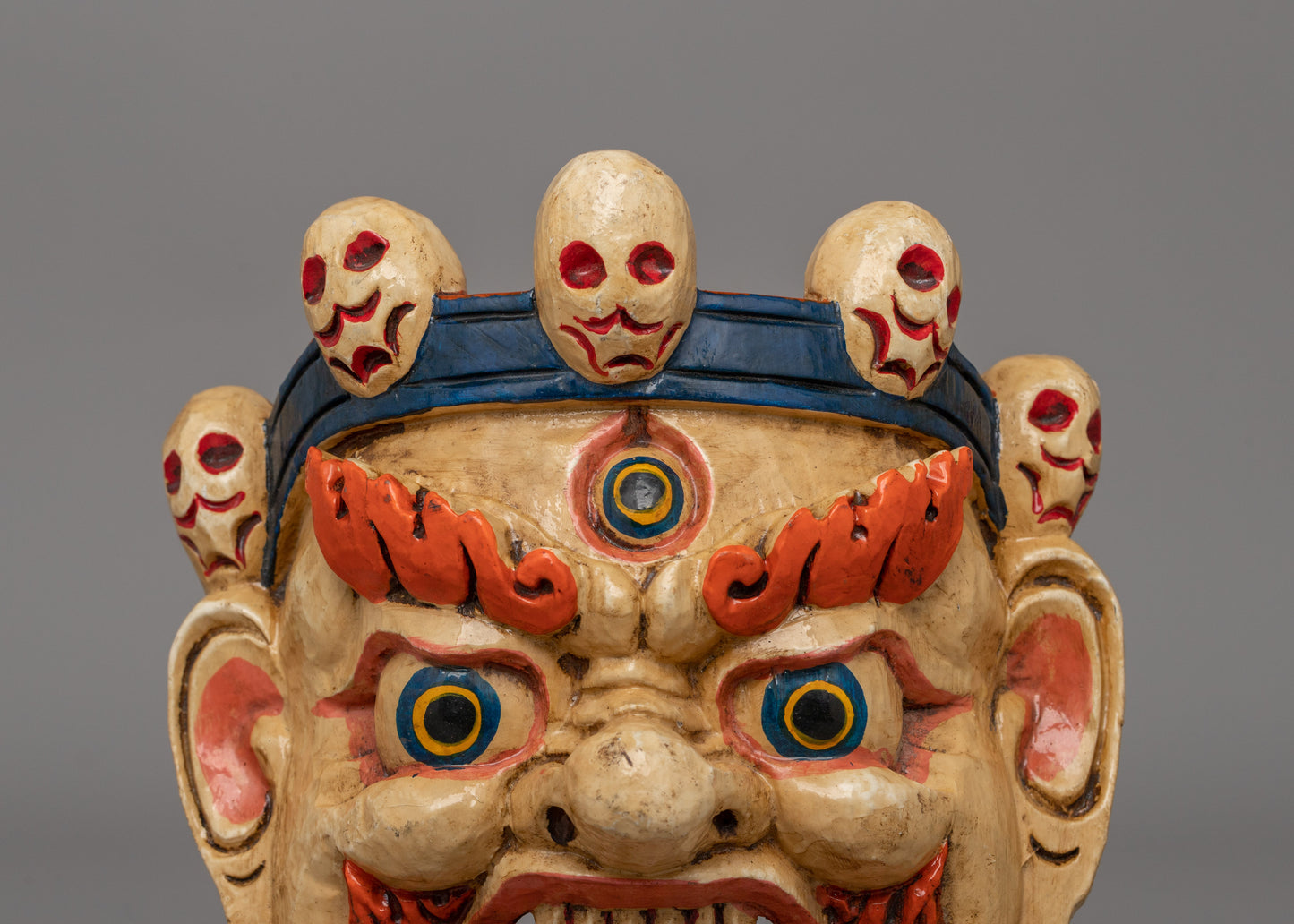 Tibetan Fierce Mask | Protector Deity for Spiritual Spaces