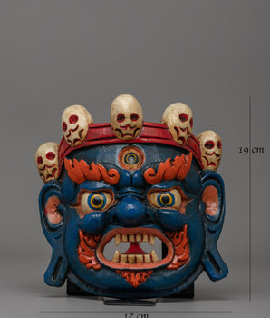 Wooden Mask for Wall Decor | Wrathful Mask
