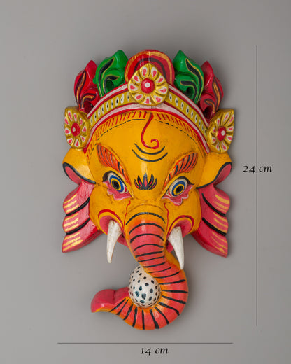 Lord Ganesha Mask | Blessings and Prosperity Art