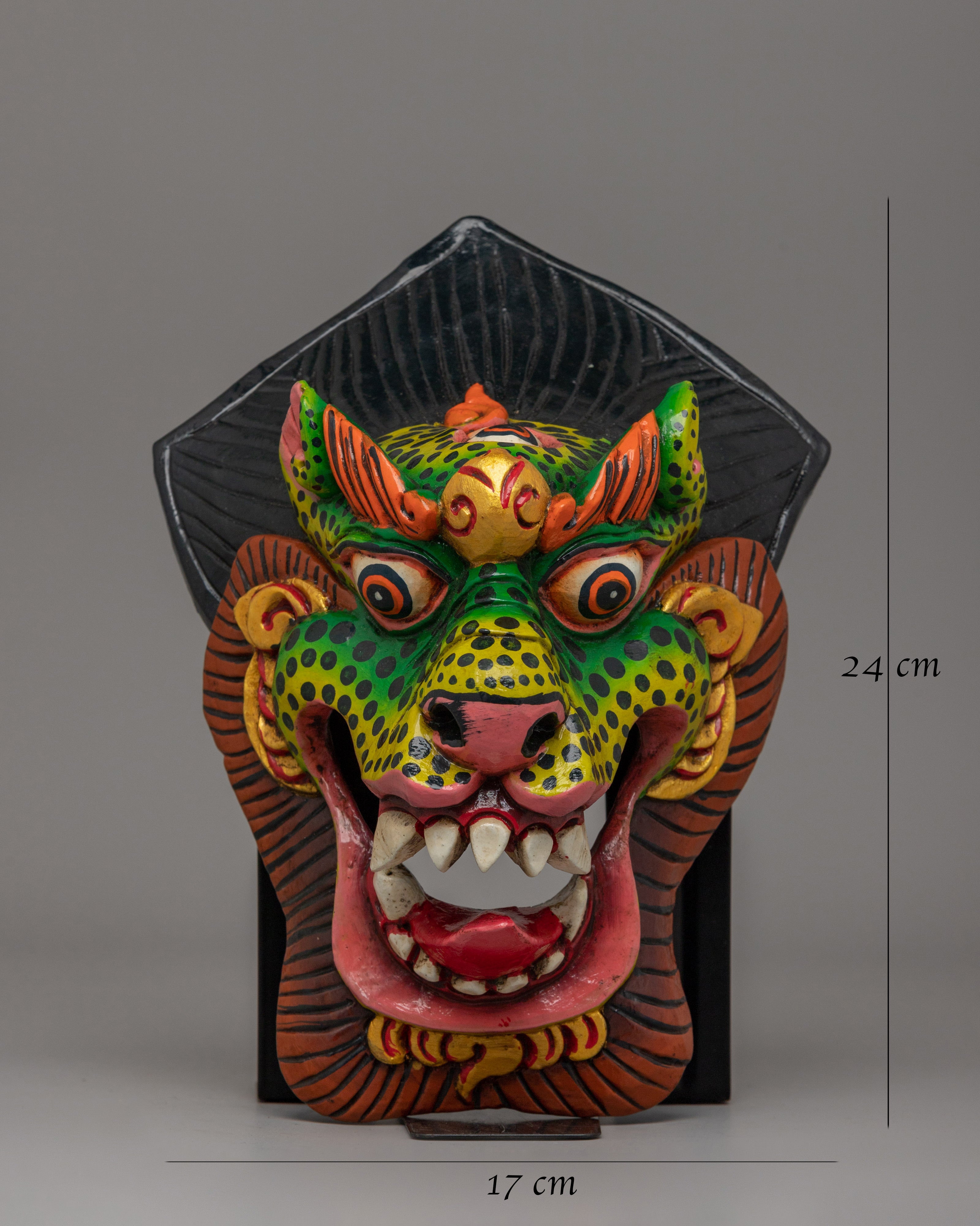 Wooden Mask for Shrine | Spiritual Decor