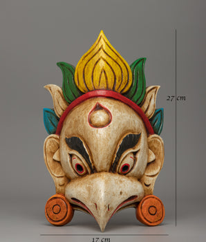 Powerful Garuda Mask | Handcrafted Wooden Spiritual Artifact